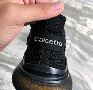 Stylish Black Knit Sneakers