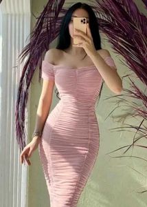Elegant Pink Bodycon Dress