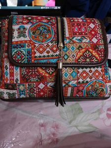 Boho Chic Patterned Crossbody Bag