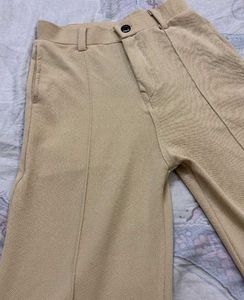 New Women's Beige Trousers Pants