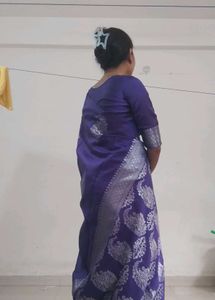 Purple Silk Saree