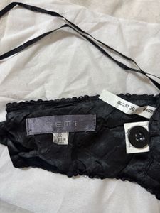 Sparkly Black Halter xs top