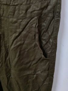 Sleeveless Olive Green Jumpsuit