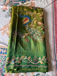 Pure Silk embroidery saree