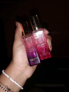 Empty Bellavita Date &amp; Senorita perfum bottles