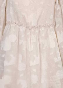 Cream Lace Dress With Empire Sleeves