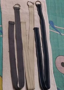 Set of 3 stylish belts for trousers and jeans