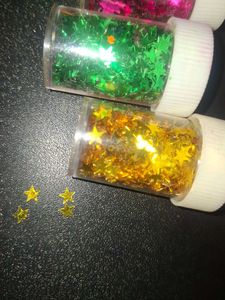 Set of 3 Glitter Star Containers