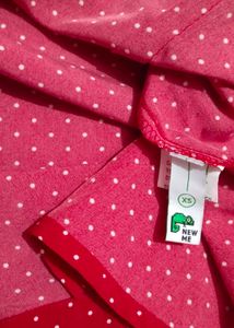 Retro Cherry Dot Button-Up Top