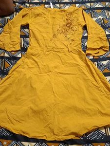 Yellow Embroidered dress
