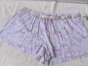 Purple Pajama Set with Printed Shorts