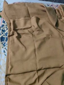 Beautiful Mustard Golden Stiched Pearl kurta