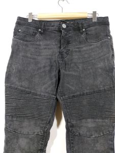Black Printed Ankle Length Jean (Men's)
