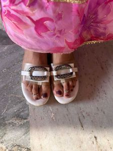 Elegant White Flats