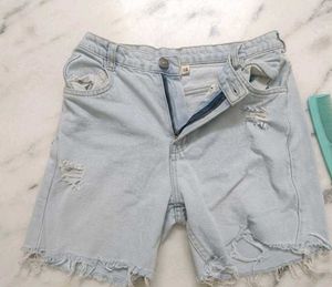 y2k Denim Jacket &amp; Shorts Set