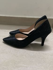Sparkling Black Heels