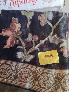 Elegant Floral Print Saree