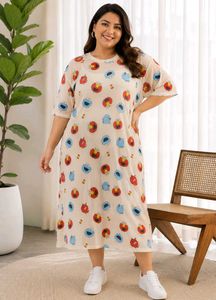 Cute Sesame Street Graphic T-Shirt Dress