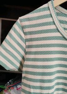 Striped Casual T-Shirt Dress