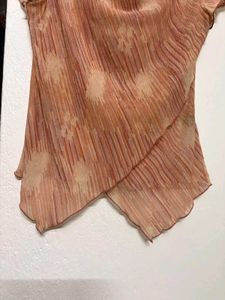 y2k cowl neck asymmetrical draped Top 🍑