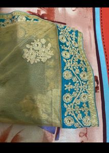 Used Saree Good Condition No Blouse Some Stain