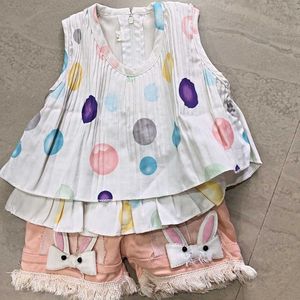 Adorable Kids Bunny Shorts Set