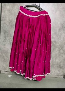 navratri Pink Lehenga Choli Set with free duppta