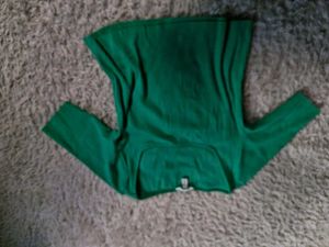 H&M Green Long Sleeve Knit Top