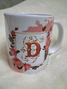Decorative Coffee Mug with Letter D