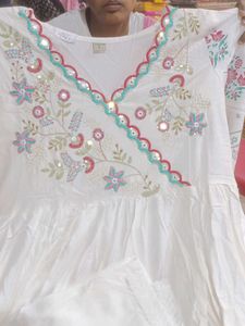 White Embroidered Kurta Set