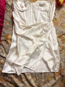 Zara satin CORSET mini dress