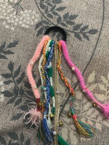 Boho Braided Hair Tie with Bells