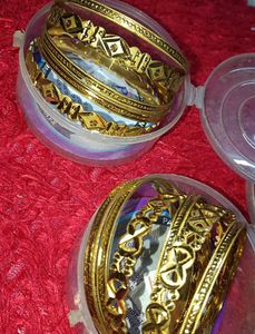 Golden Bangles Set of two