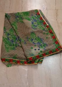 Floral Print Saree