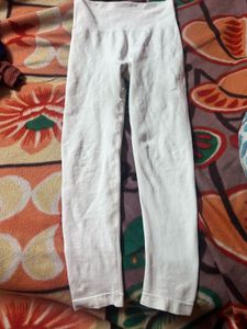 White Seamless Leggings