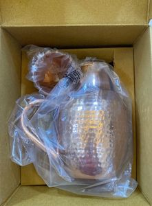 Copper Jug with Glass