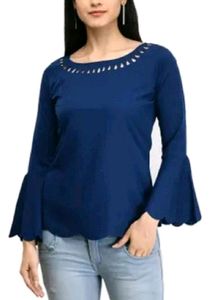 Navy Blue Plain Top