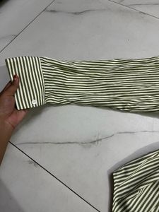 Striped Button-Up Shirt