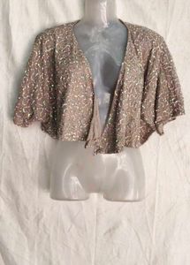 Sparkling Beaded Bolero Jacket