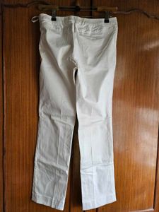 Wills Classic White Straight Leg Trousers