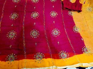 🇳🇿💫🎀 Y2K vintage Elegant Embroidered Red Saree