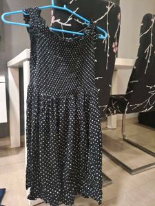 Midnight Polka Charm Dress
