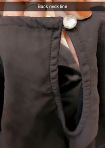 Elegant Black V-Neck floor length Dress