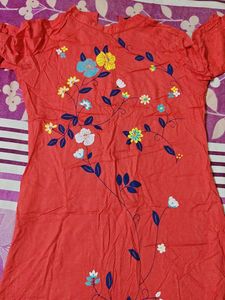 Floral Print Kurta
