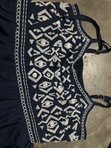 Blue Embroidered Sundress