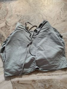 Women's Grey Puff Sleeve Top
