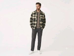 Men's Plaid Flannel Shirt Jacket