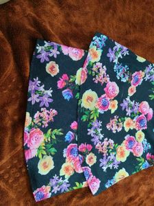Floral Dress with Black Top