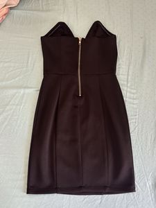 Chic Black Strapless Mini Dress
