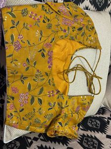 Vibrant Floral Print Silk Crop Top